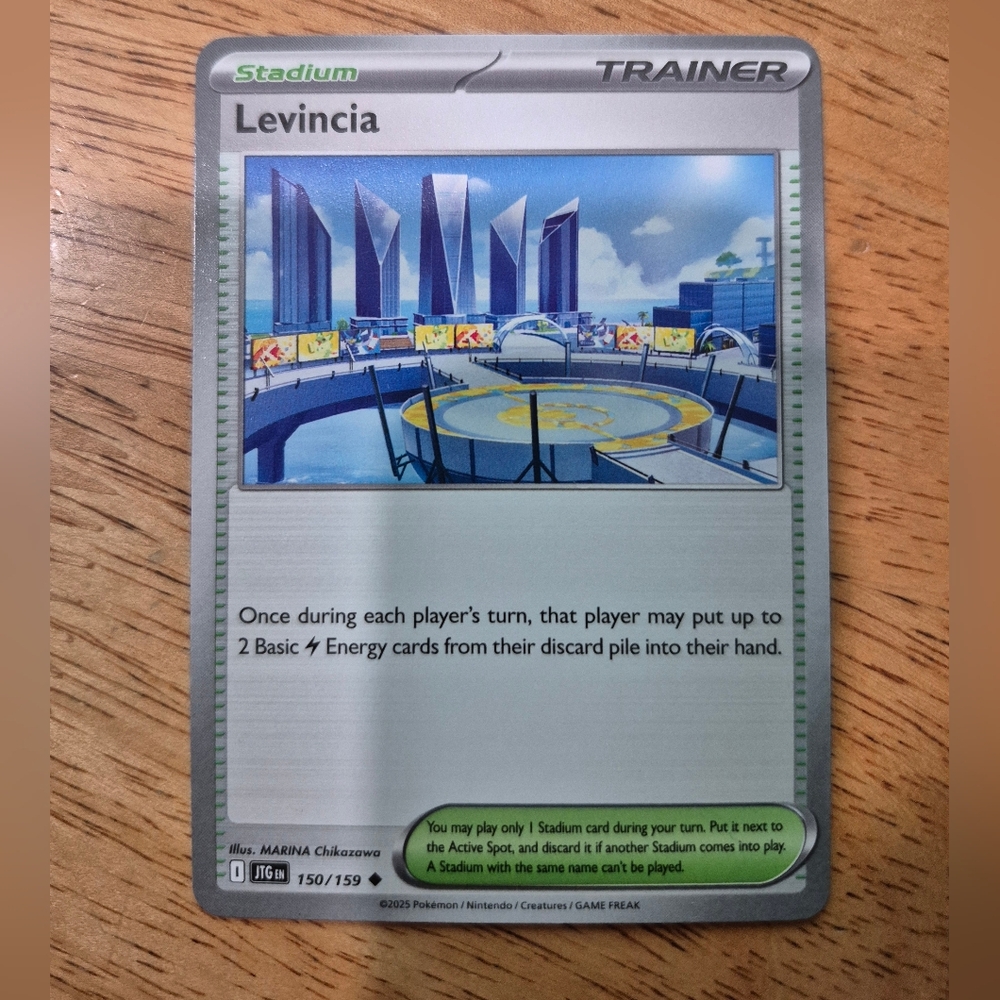 🔥 QTY 3 Pokemon Levincia Stadium Trainer Card
